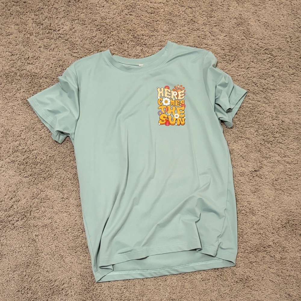 Light Blue Graphic T-Shirt